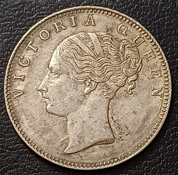 Victoria, 1840, Silver Rupee, CL